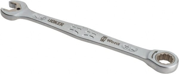 Wera - 7/16" 12 Point Combination Wrench - 6-5/8" OAL, Chrome Molybdenum Steel, Satin Finish - Exact Tooling