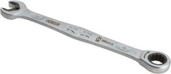 Wera - 11mm 12 Point Combination Wrench - 6-1/2" OAL, Chrome Molybdenum Steel, Satin Finish - Exact Tooling