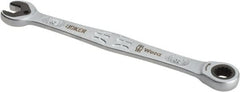 Wera - 8mm 12 Point Combination Wrench - 5-11/16" OAL, Chrome Molybdenum Steel, Satin Finish - Exact Tooling