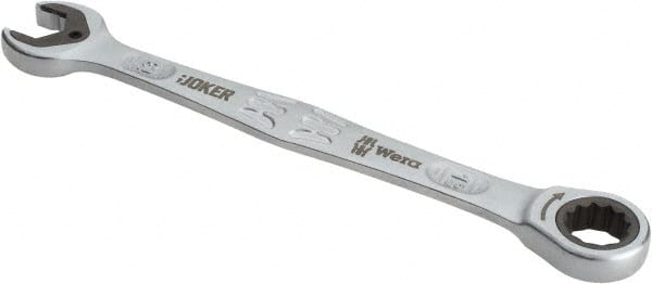 Wera - 13mm 12 Point Combination Wrench - 7" OAL, Chrome Molybdenum Steel, Satin Finish - Exact Tooling