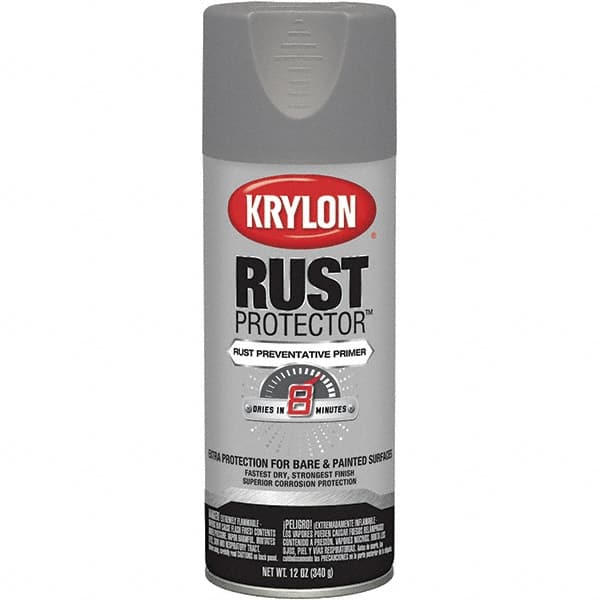 Krylon - 12 oz Gray Primer Automotive Heat Resistant Paint - Flat Finish, Comes in Aerosol Can - Exact Tooling