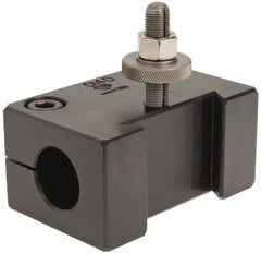 Aloris - Series CA, #4D Boring Bar Tool Post Holder - 14 to 20" Lathe Swing, 2-3/4" OAH, 1-3/8" Centerline Height - Exact Tooling