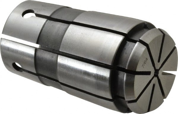 Parlec - TG/PG 100 7/64" Standard Single Angle Collet - 0.0005" TIR, 2-3/8" OAL, 1.379" Overall Diam - Exact Tooling
