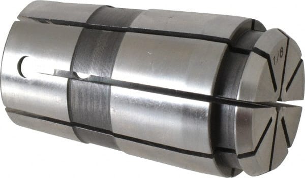 Parlec - TG/PG 100 1/8" Standard Single Angle Collet - 0.0005" TIR, 2-3/8" OAL, 1.379" Overall Diam - Exact Tooling