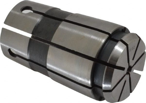 Parlec - TG/PG 100 5/32" Standard Single Angle Collet - 0.0005" TIR, 2-3/8" OAL, 1.379" Overall Diam - Exact Tooling