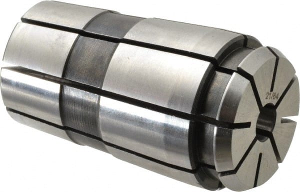 Parlec - TG/PG 100 21/64" Standard Single Angle Collet - 0.0005" TIR, 2-3/8" OAL, 1.379" Overall Diam - Exact Tooling