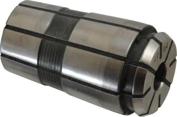 Parlec - TG/PG 100 27/64" Coolant Single Angle Collet - 0.0005" TIR, 2-3/8" OAL, 1.379" Overall Diam - Exact Tooling