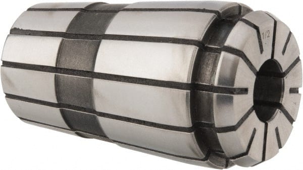 Parlec - TG/PG 100 1/2" Coolant Single Angle Collet - 0.0005" TIR, 2-3/8" OAL, 1.379" Overall Diam - Exact Tooling