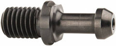 Parlec - B Style, CAT40 Taper, 5/8-11 Thread, 90° Angle Radius, Standard Retention Knob - 2.3" OAL, 0.588" Knob Diam, 0.23" Flange Thickness, 1.275" from Knob to Flange, 0.635" Pilot Diam, 0.197" Coolant Hole, Through Coolant - Exact Tooling