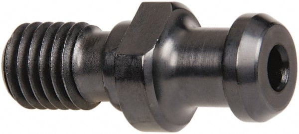 Parlec - C Style, CAT40 Taper, 5/8-11 Thread, 75° Angle Radius, Standard Retention Knob - 2.06" OAL, 0.744" Knob Diam, 0.28" Flange Thickness, 1.024" from Knob to Flange, 0.635" Pilot Diam, 0.276" Coolant Hole, Through Coolant - Exact Tooling