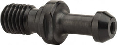 Parlec - C Style, CAT40 Taper, 5/8-11 Thread, 60° Angle Radius, Standard Retention Knob - 2.31" OAL, 0.588" Knob Diam, 0.23" Flange Thickness, 1.268" from Knob to Flange, 0.635" Pilot Diam, 0.138" Coolant Hole, Through Coolant - Exact Tooling