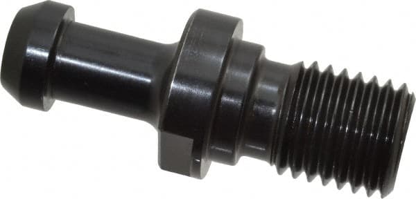 Parlec - B Style, CAT50 Taper, 1-8 Thread, 90° Angle Radius, Standard Retention Knob - 3.31" OAL, 0.904" Knob Diam, 0.39" Flange Thickness, 1.77" from Knob to Flange, 1.026" Pilot Diam - Exact Tooling