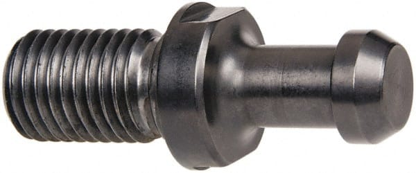 Parlec - B Style, BT50 Taper, M24x3 Thread, 90° Angle Radius, Standard Retention Knob - 3.34" OAL, 0.904" Knob Diam, 0.39" Flange Thickness, 1.77" from Knob to Flange, 0.983" Pilot Diam - Exact Tooling