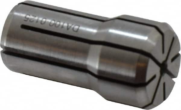 Parlec - 5/32 Inch, 9/64 to 5/32 Inch Collet Capacity, Series DA100 Double Angle Collet - 1-7/16 Inch Overall Length, 0.769 Inch Overall Diameter - Exact Tooling