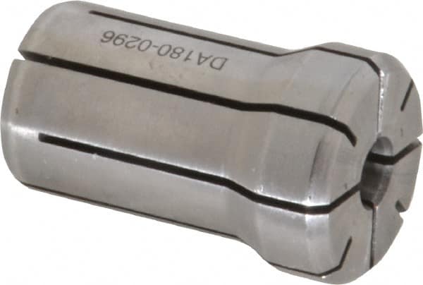 Parlec - 19/64 Inch, 9/32 to 19/64 Inch Collet Capacity, Series DA180 Double Angle Collet - 1.639 Inch Overall Length, 1.025 Inch Overall Diameter - Exact Tooling