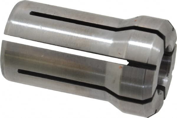 Parlec - 1/2 Inch, 31/64 to 1/2 Inch Collet Capacity, Series DA180 Double Angle Collet - 1.639 Inch Overall Length, 1.025 Inch Overall Diameter - Exact Tooling