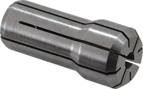 Parlec - 1/8 Inch, 7/64 to 1/8 Inch Collet Capacity, Series DA200 Double Angle Collet - 1-3/16 Inch Overall Length, 0.539 Inch Overall Diameter - Exact Tooling