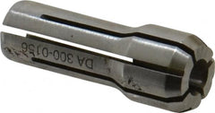 Parlec - 5/32 Inch, 9/64 to 5/32 Inch Collet Capacity, Series DA300 Double Angle Collet - 1 Inch Overall Length, 3/8 Inch Overall Diameter - Exact Tooling