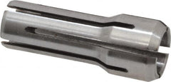Parlec - 1/4 Inch, 15/64 to 1/4 Inch Collet Capacity, Series DA300 Double Angle Collet - 1 Inch Overall Length, 3/8 Inch Overall Diameter - Exact Tooling