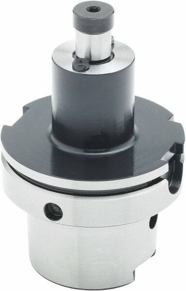 Parlec - HSK100 Taper Shank 3/4" Pilot Diam Shell Mill Holder - 3" Flange to Nose End Projection, 1-3/4" Nose Diam, Through-Spindle Coolant - Exact Tooling