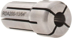 Parlec - 13/64 Inch, Series DA200 Double Angle Coolant Collet - 1-3/16 Inch Overall Length, 0.539 Inch Overall Diameter, 0.0004 Inch TIR 600 PSI - Exact Tooling