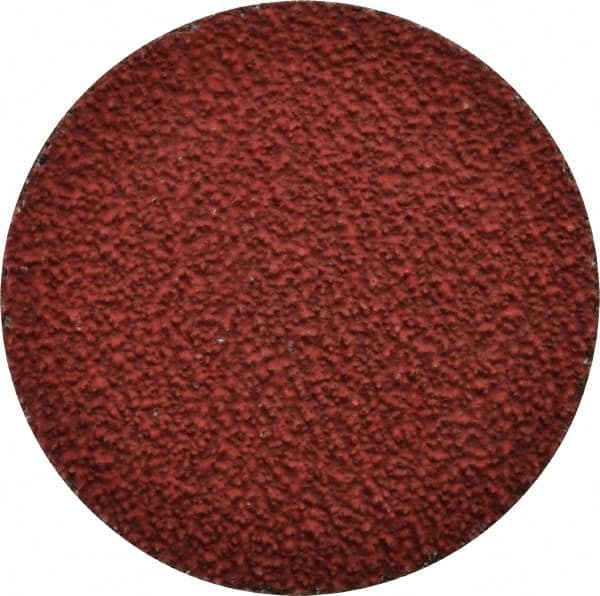 Norton - 3" Disc Diam, 36 Grit, Ceramic Alumina Quick Change Disc - Type R Attaching System, Coated, Red, Very Coarse Grade, 20,000 RPM, R981 Series - Exact Tooling