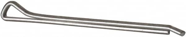 Made in USA - 5/32" Diam x 2-1/2" Long Hammerlock Cotter Pin - Grade 2, Zinc-Plated, Steel - Exact Tooling