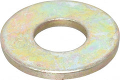 Value Collection - 5/16" Screw, Grade SAE 1035-1050 Alloy Steel USS Flat Washer - 0.37" ID x 0.905" OD, 0.104" Thick, Zinc Yellow Dichromate Finish - Exact Tooling