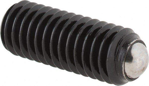 Gibraltar - 16.8mm OAL, Steel, Headless Rolling Ball End Clamping Screw - 2,023 Lb Max Load, 4mm Ball Diam - Exact Tooling