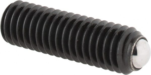 Gibraltar - 20.8mm OAL, Steel, Headless Rolling Ball End Clamping Screw - 2,023 Lb Max Load, 4mm Ball Diam - Exact Tooling