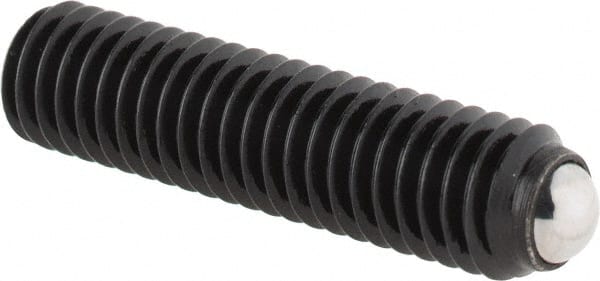 Gibraltar - 25.8mm OAL, Steel, Headless Rolling Ball End Clamping Screw - 2,023 Lb Max Load, 4mm Ball Diam - Exact Tooling