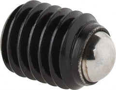 Gibraltar - 11.2mm OAL, Steel, Headless Rolling Ball End Clamping Screw - 3,272 Lb Max Load, 5.5mm Ball Diam - Exact Tooling