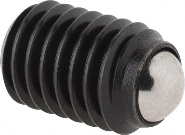 Gibraltar - 13.2mm OAL, Steel, Headless Rolling Ball End Clamping Screw - 3,272 Lb Max Load, 5.5mm Ball Diam - Exact Tooling