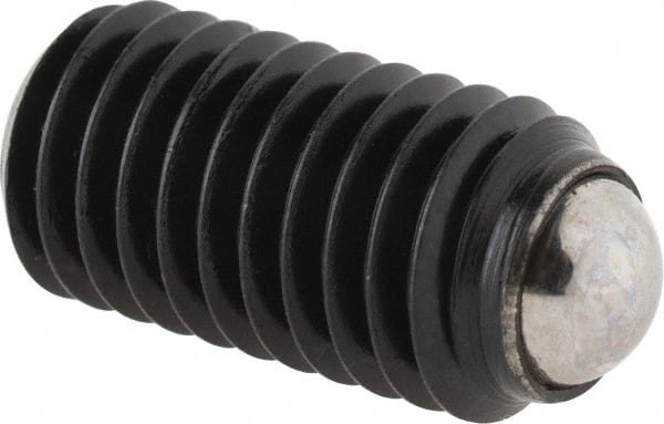 Gibraltar - 17.2mm OAL, Steel, Headless Rolling Ball End Clamping Screw - 3,272 Lb Max Load, 5.5mm Ball Diam - Exact Tooling