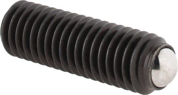 Gibraltar - 26.2mm OAL, Steel, Headless Rolling Ball End Clamping Screw - 3,272 Lb Max Load, 5.5mm Ball Diam - Exact Tooling