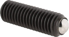 Gibraltar - 26.2mm OAL, Steel, Headless Rolling Ball End Clamping Screw - 3,272 Lb Max Load, 5.5mm Ball Diam - Exact Tooling