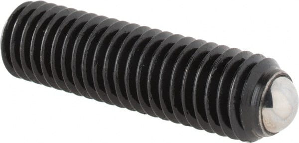 Gibraltar - 31.2mm OAL, Steel, Headless Rolling Ball End Clamping Screw - 3,272 Lb Max Load, 5.5mm Ball Diam - Exact Tooling