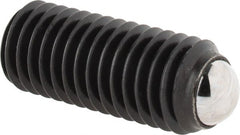 Gibraltar - 26.7mm OAL, Steel, Headless Rolling Ball End Clamping Screw - 4,496 Lb Max Load, 7mm Ball Diam - Exact Tooling
