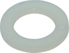 Made in USA - 3/8" Screw, Grade 6/6 Nylon Standard Flat Washer - 9.65mm ID x 5/8" OD, 1.57mm Thick - Exact Tooling