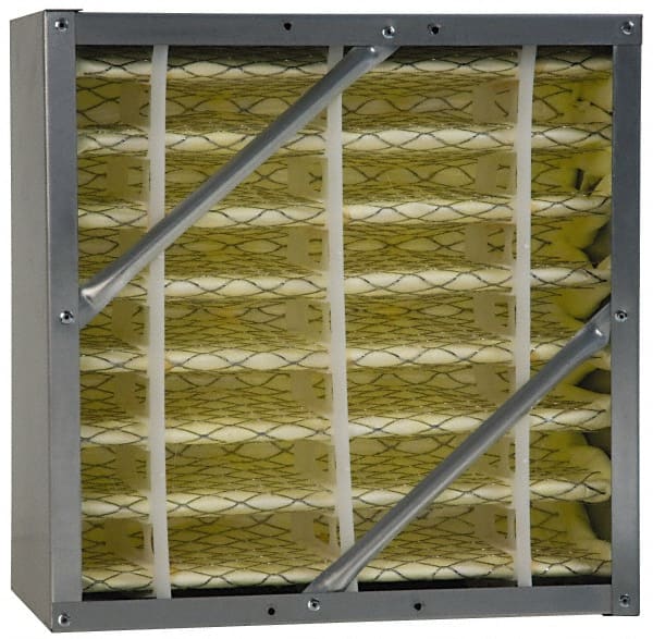 Extract-All - 6 Inch Thick x 12 Inch Wide, Synthetic 95 Percent Rigid Cell Air Filter - Exact Tooling