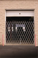 Illinois Engineered Products - 8' High Single Folding Gate - Galvanized Steel, Silver - Exact Tooling