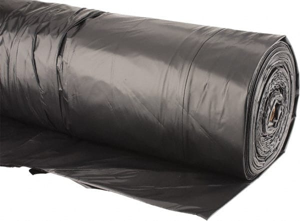 Value Collection - 100' Long x 20' Wide Polyethylene Tarp & Dust Cover - Black, 4 mil Thickness - Exact Tooling