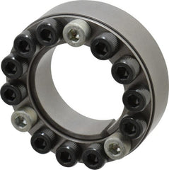 Climax Metal Products - M8 Thread, 2" Bore Diam, 3.346" OD, Shaft Locking Device - 14 Screws, 22,991 Lb Axial Load, 3.346" OAW, 0.787" Thrust Ring Width - Exact Tooling