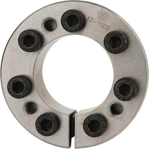 Climax Metal Products - M8 Thread, 1-3/4" Bore Diam, 2.953" OD, Shaft Locking Device - 7 Screws, 16,206 Lb Axial Load, 3.287" OAW, 0.787" Thrust Ring Width, 1,182 Ft/Lb Max Torque - Exact Tooling