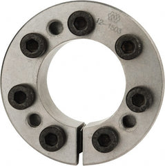 Climax Metal Products - M8 Thread, 1-3/4" Bore Diam, 2.953" OD, Shaft Locking Device - 7 Screws, 16,206 Lb Axial Load, 3.287" OAW, 0.787" Thrust Ring Width, 1,182 Ft/Lb Max Torque - Exact Tooling