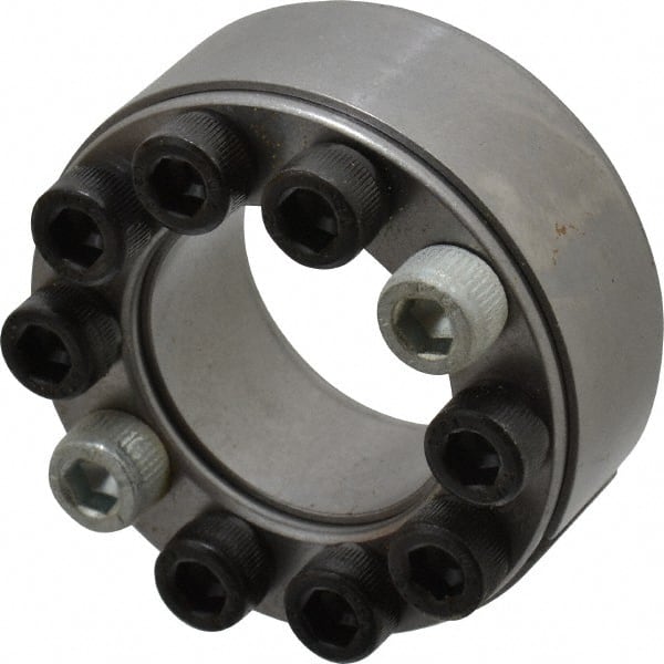 Climax Metal Products - M6 Thread, 30mm Bore Diam, 55mm OD, Shaft Locking Device - 10 Screws, 8,919 Lb Axial Load, 2.165" OAW, 0.669" Thrust Ring Width, 439 Ft/Lb Max Torque - Exact Tooling
