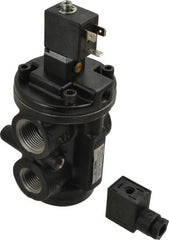 Norgren - 4.6 CV Rate, 1/2" NPT Inlet 1/2 Basic Valves - 1/2" NPT Inlet, Poppet Valve, Solenoid Actuator - Exact Tooling