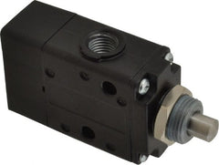 Norgren - 0.98 CV Rate, 1/4" NPT Inlet 3/2 Super Mechanical Valve - 1/4" NPT Inlet, Packed Spool Valve, Plunger Actuator - Exact Tooling