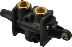 Norgren - 0.34 CV Rate, 1/8" NPT Inlet 3/2 Super Mechanical Valve - 1/8" NPT Inlet, Packed Spool Valve, Roller Actuator - Exact Tooling