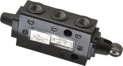 Norgren - 0.34 CV Rate, 1/8" NPT Inlet 5/2 Super Mechanical Valve - 1/8" NPT Inlet, Packed Spool Valve, Roller Actuator - Exact Tooling